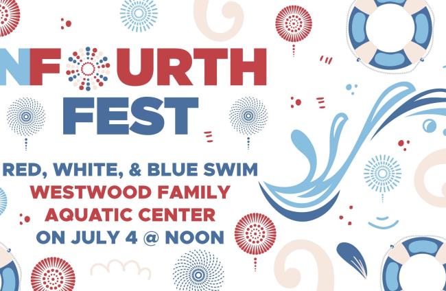 Red, White, & Blue Swim Poster